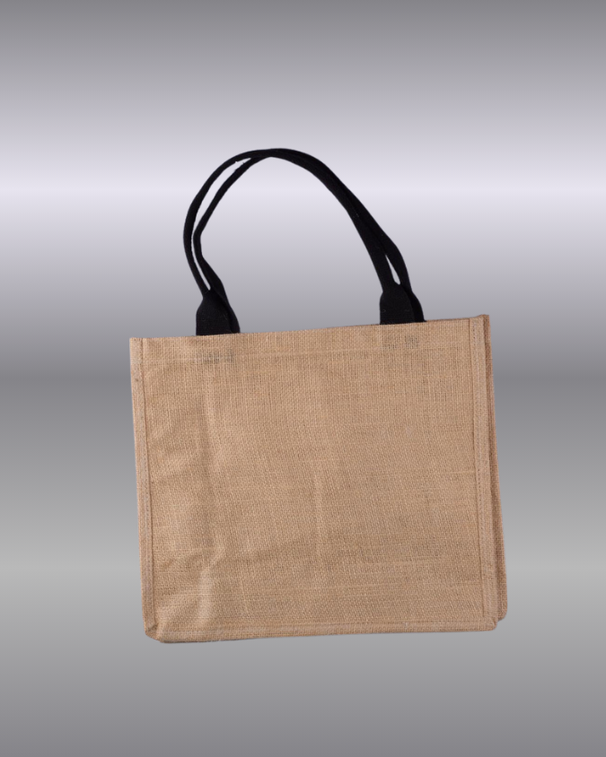 8 Jute-Laminated Cotton-Handled Bag (Min 100 Piece) - Image 1